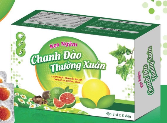 Kẹo ngậm chanh đào Thường Xuân hỗ trợ giảm ho